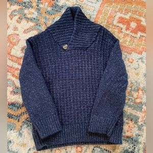 Toddler boys adaptive shawl-collar pullover sweater 4T cat and Jack, navy